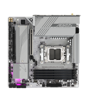 Gigabyte | B650M A ELITE AX ICE | Processor family AMD | Processor socket AM5 | DDR5 | Supported hard disk drive interfaces SAT