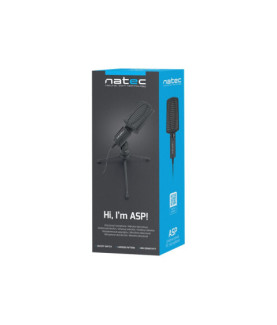 Natec | Microphone | NMI-1236 Asp | Black | Wired