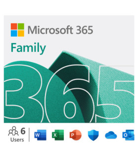 Microsoft | 365 Family | 6GQ-01897 | M365 Family | FPP | License term 1 year(s) | English | EuroZone Medialess