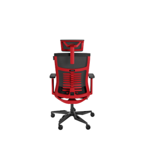 Genesis Ergonomic Chair Astat 700 Base material Aluminum Castors material: Nylon with CareGlide coating | 700 | Black/Red