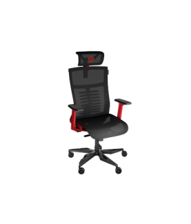 Genesis Ergonomic Chair Astat 700 Base material Aluminum Castors material: Nylon with CareGlide coating | 700 | Black/Red