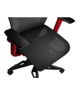 Genesis Ergonomic Chair Astat 700 Base material Aluminum Castors material: Nylon with CareGlide coating | 700 | Black/Red