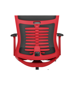 Genesis Ergonomic Chair Astat 700 Base material Aluminum Castors material: Nylon with CareGlide coating | 700 | Black/Red