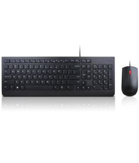 Lenovo | Essential | Essential Wired Keyboard and Mouse Combo - US English with Euro symbol | Black | Keyboard and Mouse Set | 