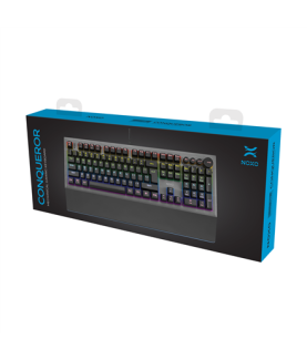 NOXO | Conqueror | Black | Gaming keyboard | Wired | Mechanical | EN/RU | 1190 g | Blue Switches