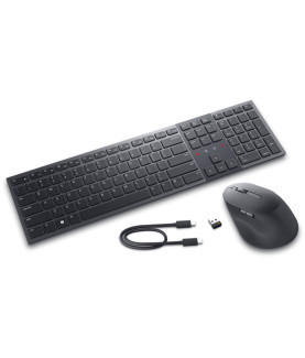 Dell | Premier Collaboration Keyboard and Mouse | KM900 | Keyboard and Mouse Set | Wireless | LT | Graphite | USB-A | Wireless 