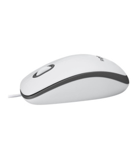 Logitech | Mouse | M100 | Wired | USB-A | White