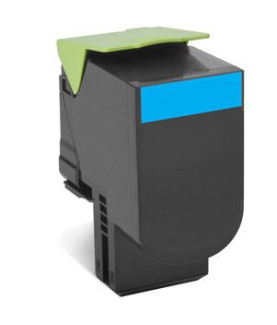 Lexmark 80C2HCE | 802HCE Cyan High Yield Corporate Cartridge (3k) | Cartridge | Cyan