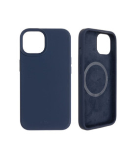 Fixed | MagFlow with MagSafe support | Back cover | Apple | iPhone 14 | Liquid silicon | Blue