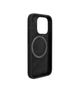 Fixed | MagFlow with MagSafe support | Back cover | Apple | iPhone 14 Pro | Liquid silicon | Black