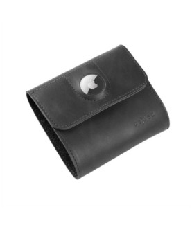 Fixed | Classic Wallet for AirTag | Apple | Genuine cowhide | Black | Dimensions of the wallet : 11 x 11.5 cm Closing of the wa