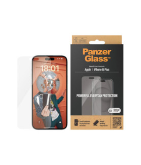 PanzerGlass | Screen protector | Apple | IPhone 15 Plus | Glass | Transparent