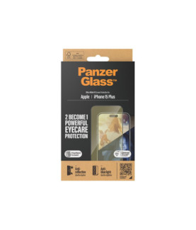 PanzerGlass | Screen protector | Apple | iPhone 15 Plus | Glass | Clear | Ultra-Wide Fit Easy installation Fingerprint resistan