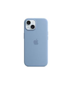 Apple iPhone 15 Silicone Case with MagSafe - Winter Blue | Apple | iPhone 15 Silicone Case with MagSafe | Case with MagSafe | A