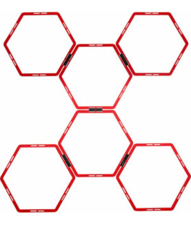 Pure2Improve | Hexagon Agility Grid | Red