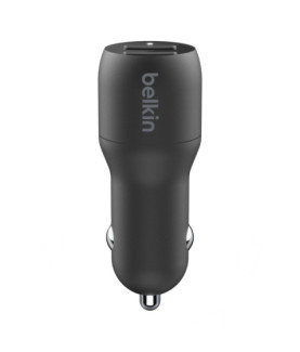 Belkin | Dual USB-A Car Charger 24W + USB-A to Lightning Cable | BOOST CHARGE