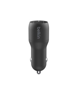 Belkin | Dual USB-A Car Charger 24W + USB-A to Lightning Cable | BOOST CHARGE