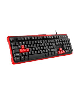 GENESIS RHOD 110 Gaming Keyboard, US Layout, Wired, Red | Genesis | RHOD 110 | Gaming keyboard | Wired | US | 1.7 m | Red, Blac