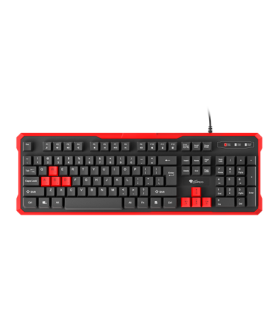 GENESIS RHOD 110 Gaming Keyboard, US Layout, Wired, Red | Genesis | RHOD 110 | Gaming keyboard | Wired | US | 1.7 m | Red, Blac