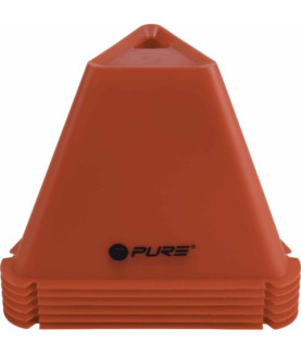 Pure2Improve | Triangle Cones Set of 6 | Red