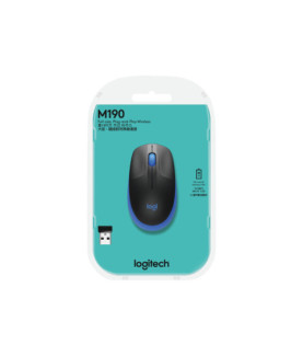 Logitech | Full size Mouse | M190 | Wireless | USB | Blue