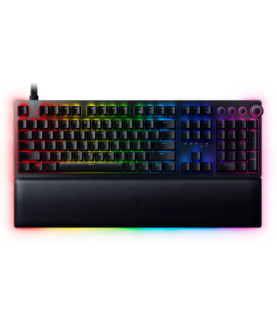 Razer | Huntsman V2 Optical Gaming Keyboard | Gaming keyboard | Wired | RGB LED light | US | Black | Numeric keypad | Clicky Pu