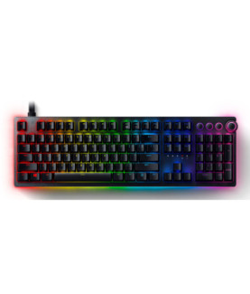 Razer | Huntsman V2 Optical Gaming Keyboard | Gaming keyboard | Wired | RGB LED light | US | Black | Numeric keypad | Clicky Pu