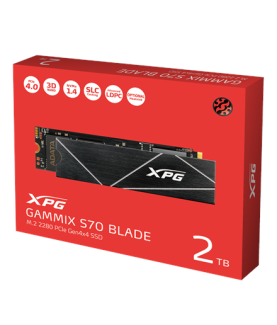 ADATA | XPG Gammix S70 BLADE | 2000 GB | SSD form factor M.2 2280 | Solid-state drive interface PCIe Gen4x4 | Read speed 7400 M