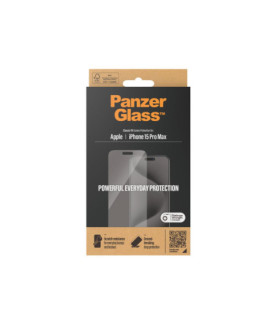 PanzerGlass | Screen protector | Apple | Phone 15 Pro Max | Glass | Transparent