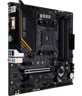 Asus | TUF GAMING B550M-E | Processor family AMD | Processor socket AM4 | DDR4 DIMM | Memory slots 4 | Supported hard disk driv