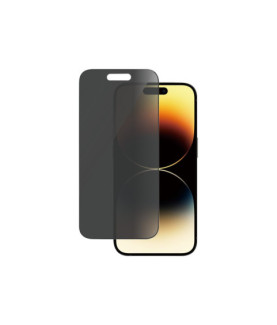 PanzerGlass | Screen protector | Apple | iPhone 14 Pro | Glass | Black | Ultra-Wide Fit Easy installation Privacy Filter Finger