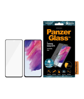 PanzerGlass | Samsng | Galaxy S21 FE CF | Hybrid glass | Black | Antibacterial Works with in-screen fingerprint reader Full fra