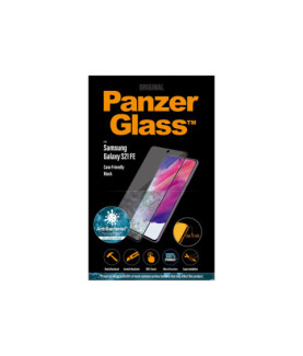 PanzerGlass | Samsng | Galaxy S21 FE CF | Hybrid glass | Black | Antibacterial Works with in-screen fingerprint reader Full fra