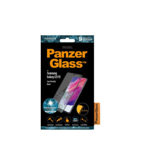 PanzerGlass | Samsng | Galaxy S21 FE CF | Hybrid glass | Black | Antibacterial Works with in-screen fingerprint reader Full fra