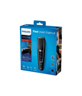 Philips | Series 5000 Beard and Hair Trimmer | HC5632/15 | Cordless or corded | Number of length steps 28 | Step precise 1 mm |