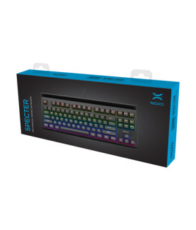 NOXO | Specter | Black | Gaming keyboard | Wired | Mechanical | EN/RU | 650 g | Blue Switches