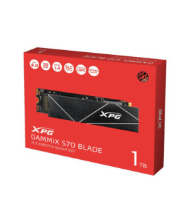 ADATA | XPG Gammix S70 BLADE | 1000 GB | SSD form factor M.2 2280 | Solid-state drive interface PCIe Gen4x4 | Read speed 7400 M