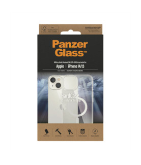 PanzerGlass | HardCase MagSafe Compatible | Back protection | Apple | iPhone 14/13 | 100% Recycled Polyurethane (TPU) | Clear |