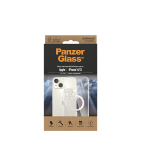 PanzerGlass | HardCase MagSafe Compatible | Back protection | Apple | iPhone 14/13 | 100% Recycled Polyurethane (TPU) | Clear |