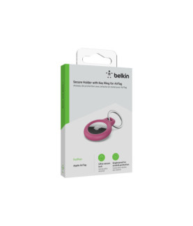 Belkin | Secure Holder with Key Ring for AirTag | Pink