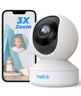 Reolink | Super HD WiFi Camera | E Series E340 | PTZ | 5 MP | 2.8-4mm/F2.0 | H.264 | Micro SD, Max. 256 GB