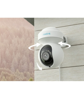 Reolink | 4K Smart WiFi Camera with Auto Tracking | E Series E560 | PTZ | 8 MP | 2.8-8mm | IP65 | H.265 | Micro SD, Max. 256 GB