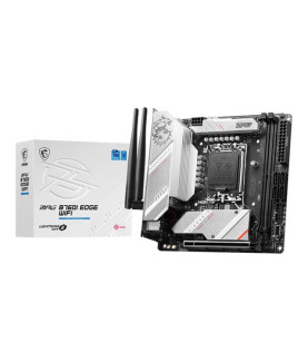 MSI | MPG B760I EDGE WIFI | Processor family Intel | Processor socket LGA1700 | DDR5 DIMM | Memory slots 2 | Supported hard dis