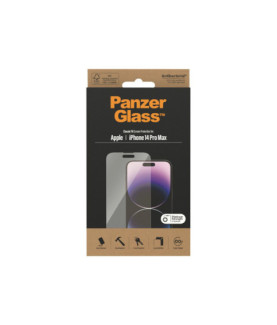 PanzerGlass | Screen protector | Apple | iPhone 14 Pro Max | Glass | Transparent | Classic Fit