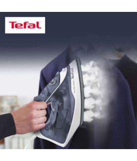 TEFAL | FV2837E0 | Steam Iron | 2400 W | Water tank capacity 150 ml | Continuous steam 35 g/min | Blue/White