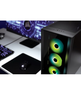 Corsair | Tempered Glass Mid-Tower ATX Case | iCUE 4000X RGB | Side window | Black | Mid-Tower | Power supply included No | ATX