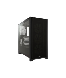 Corsair | Tempered Glass Mid-Tower ATX Case | iCUE 4000X RGB | Side window | Black | Mid-Tower | Power supply included No | ATX