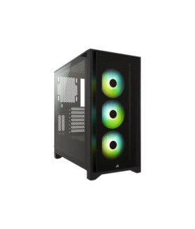 Corsair | Tempered Glass Mid-Tower ATX Case | iCUE 4000X RGB | Side window | Black | Mid-Tower | Power supply included No | ATX