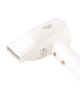 Adler Hair Dryer | SUPERSPEED AD 2272 | 1800 W | Number of temperature settings 3 | Ionic function | White