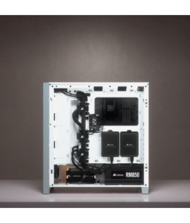 Corsair | Tempered Glass Mid-Tower ATX Case | iCUE 4000X RGB | Side window | White | Mid-Tower | Power supply included No | ATX